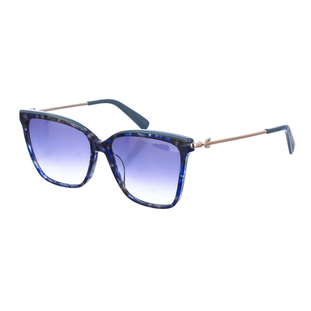 Elegante quadratische Sonnenbrille mit Marmor-Optik