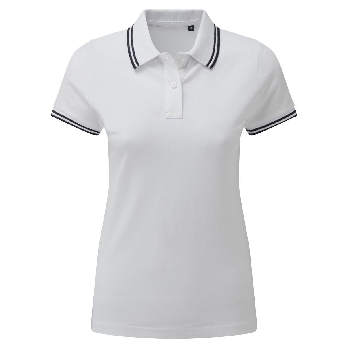 Kurzärmeliges Poloshirt mit Kontraststreifen