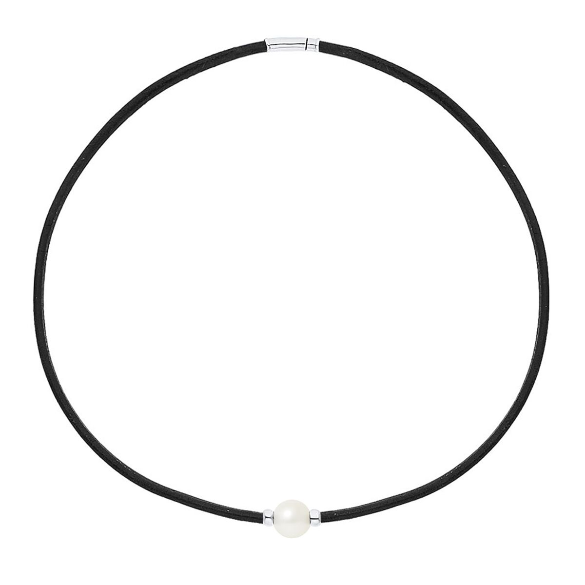 Minimalistische Perle an Lederschnur
