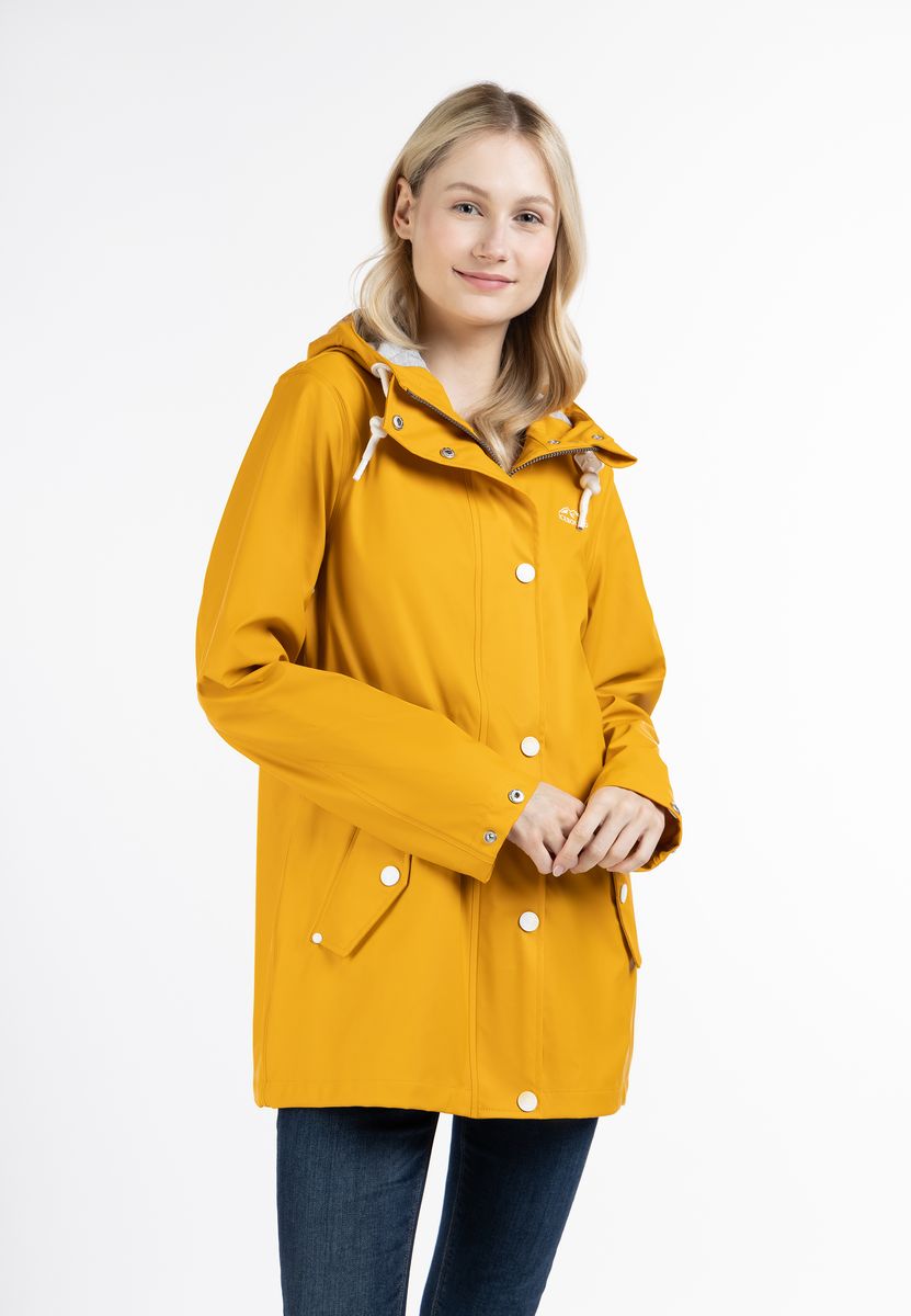 Wetterfester Regenmantel mit Kapuze und Futter