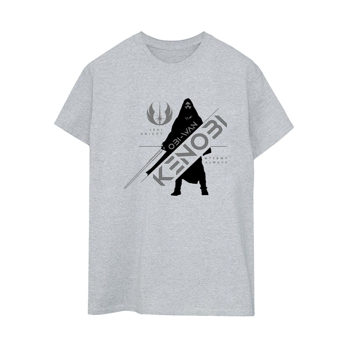 Grafik-T-Shirt mit Jedi-Ritter-Motiv