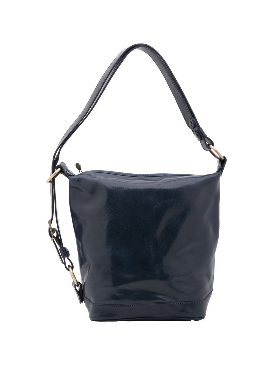 Minimalistische Leder-Beuteltasche
