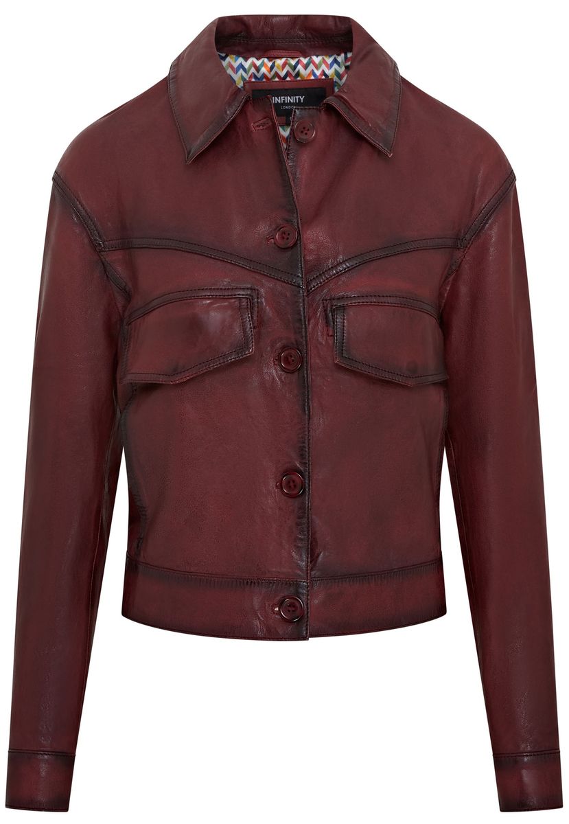 Retro Harrington Biker-Lederjacke