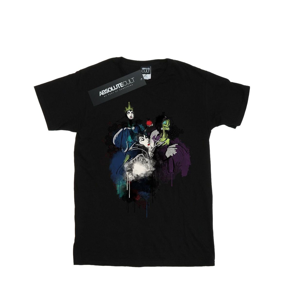 T-Shirt mit künstlerischem Disney-Bösewichte-Print