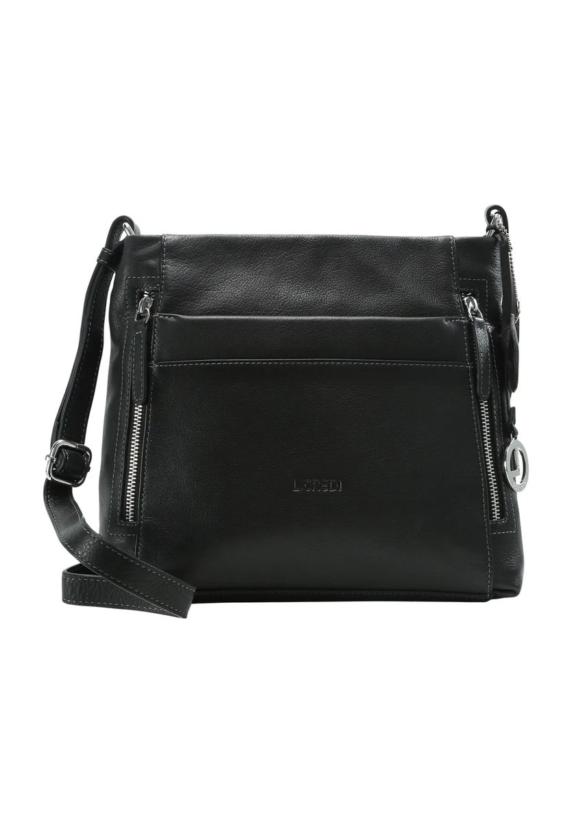 Elegante Umhängetasche aus genarbtem Leder