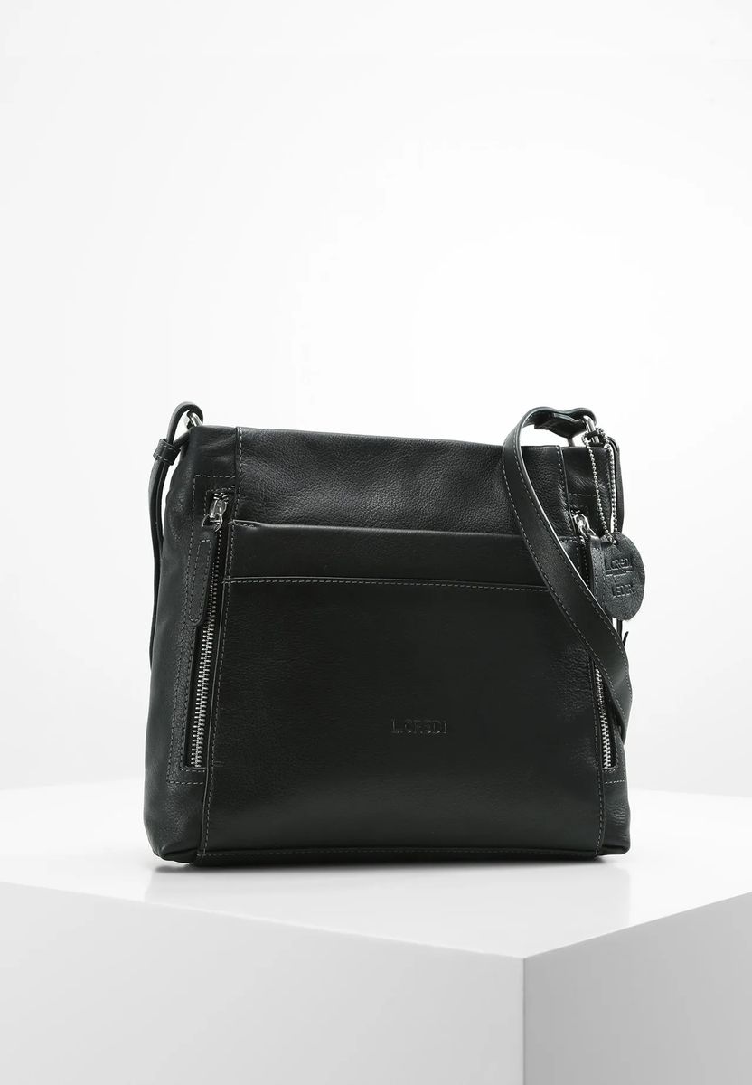 Elegante Umhängetasche aus genarbtem Leder