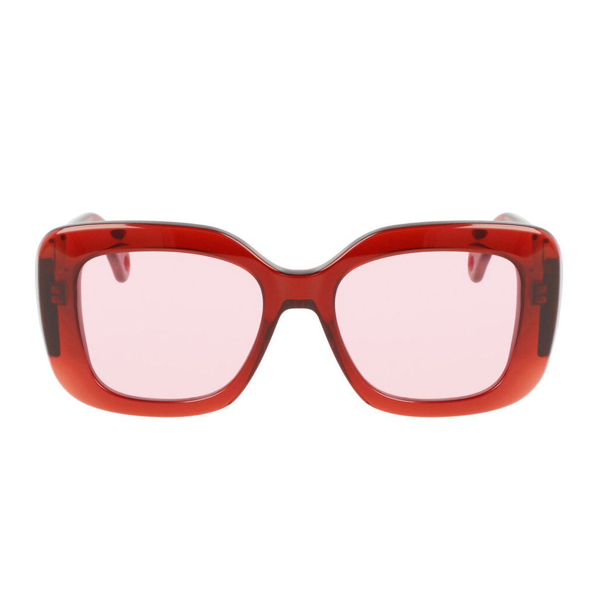 Quadratische Sonnenbrille mit Logo-Medaillon