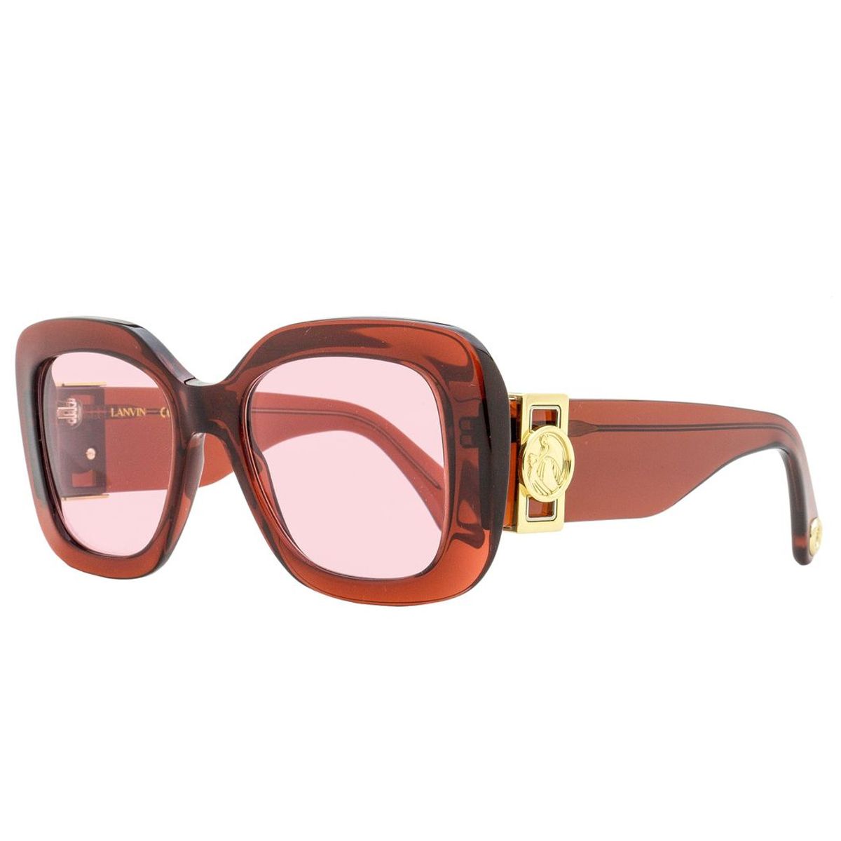 Quadratische Sonnenbrille mit Logo-Medaillon