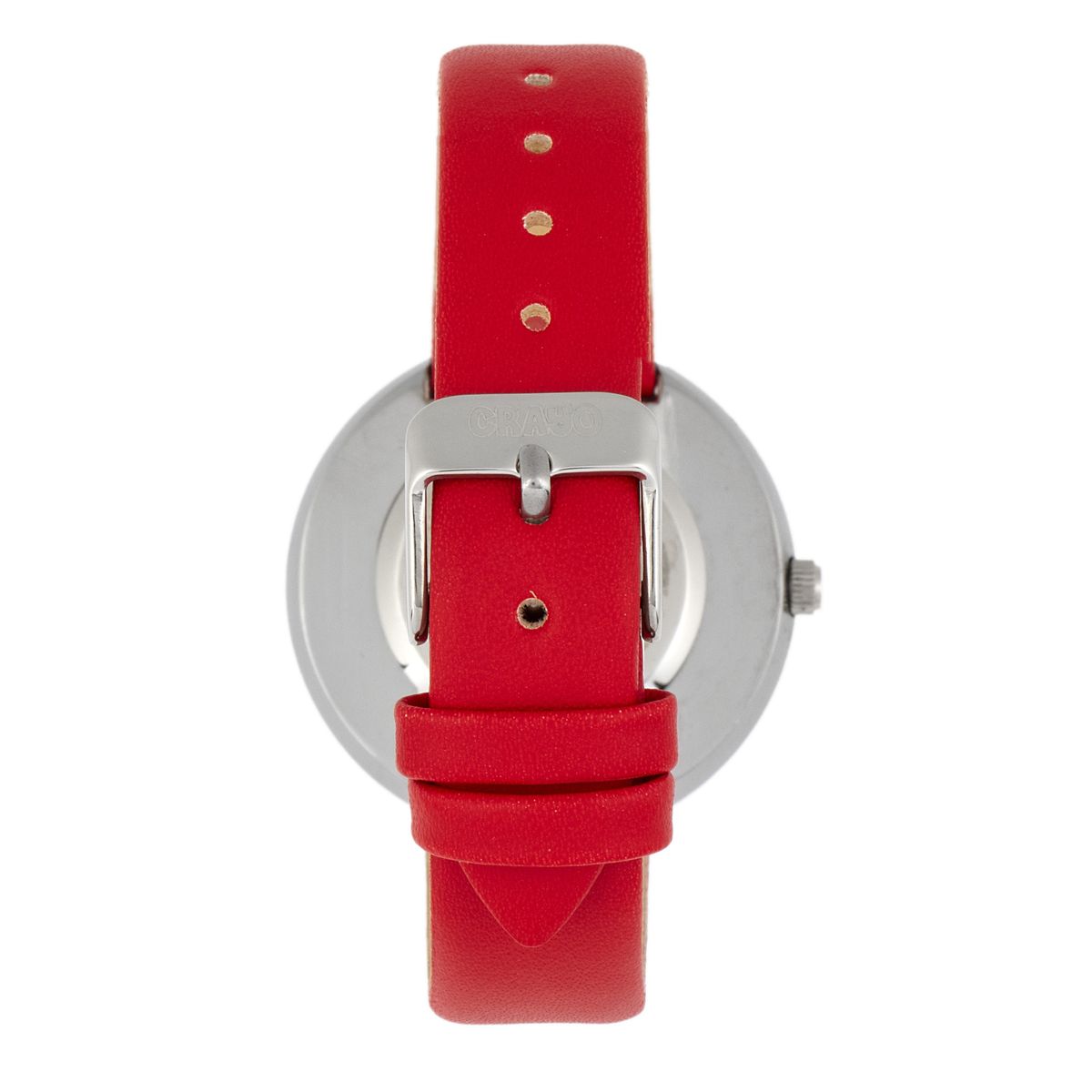 Armbanduhr mit geometrischem Zifferblatt
