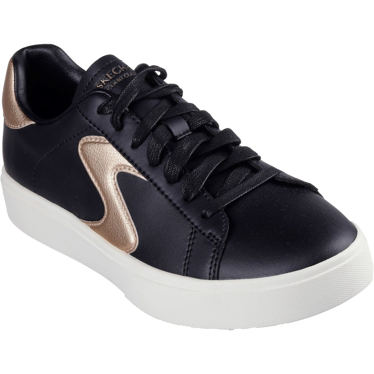 Schnürsneaker mit Metallic-Akzenten