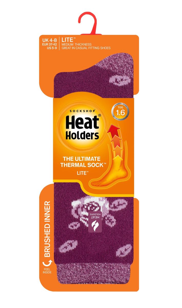 Thermosocken mit Blumenmuster
