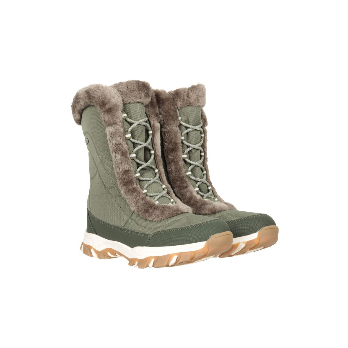 Schneestiefel mit Kunstfellbesatz