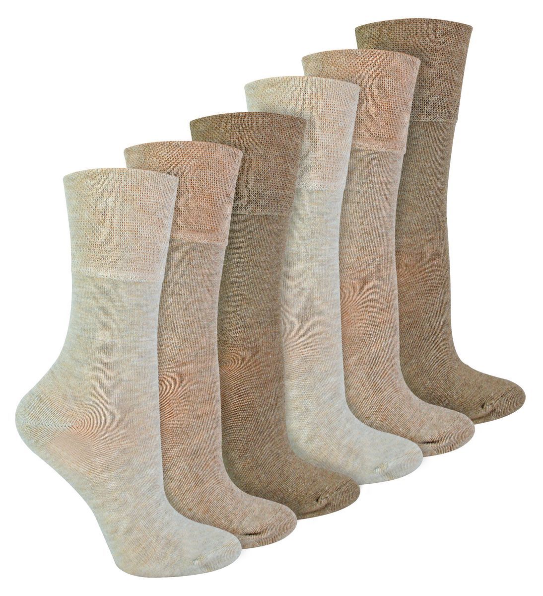 Bequeme Druckfreie Bambussocken im Pack