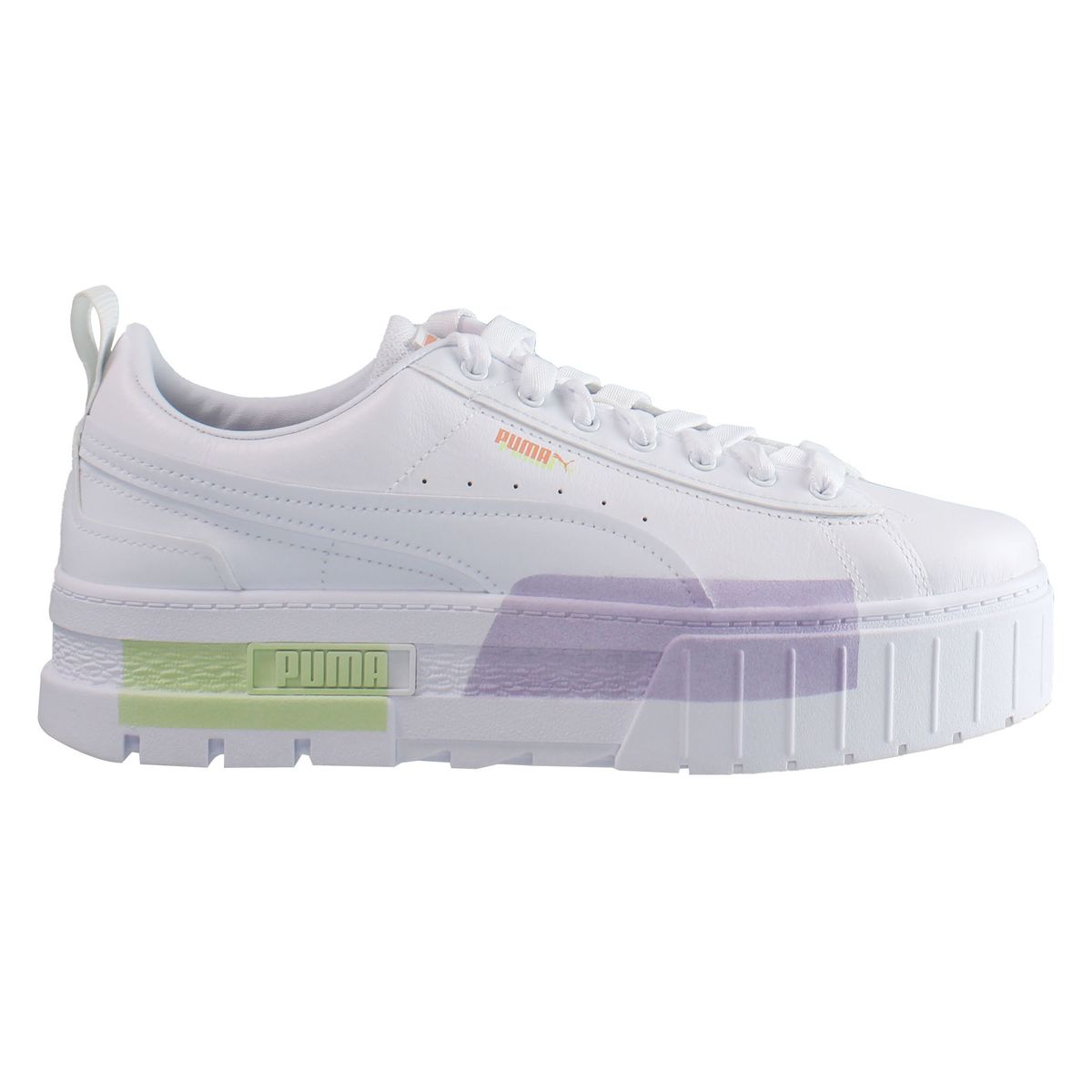 Plateau-Sneaker mit Pastell-Akzenten
