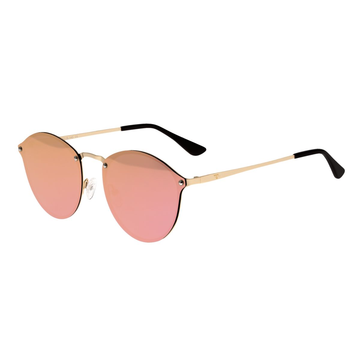Randlose Runde Polarisierte Verspiegelte Sonnenbrille