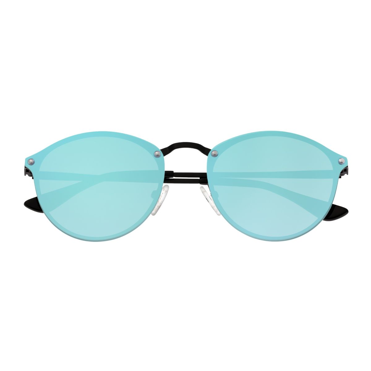 Randlose Runde Polarisierte Verspiegelte Sonnenbrille