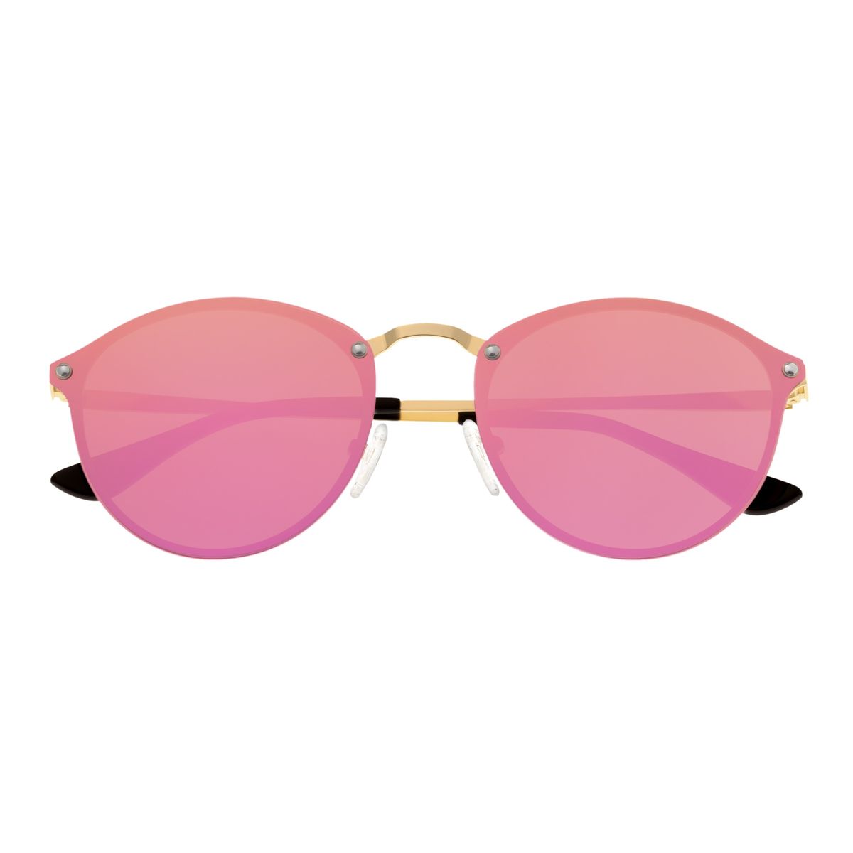 Randlose Runde Polarisierte Verspiegelte Sonnenbrille