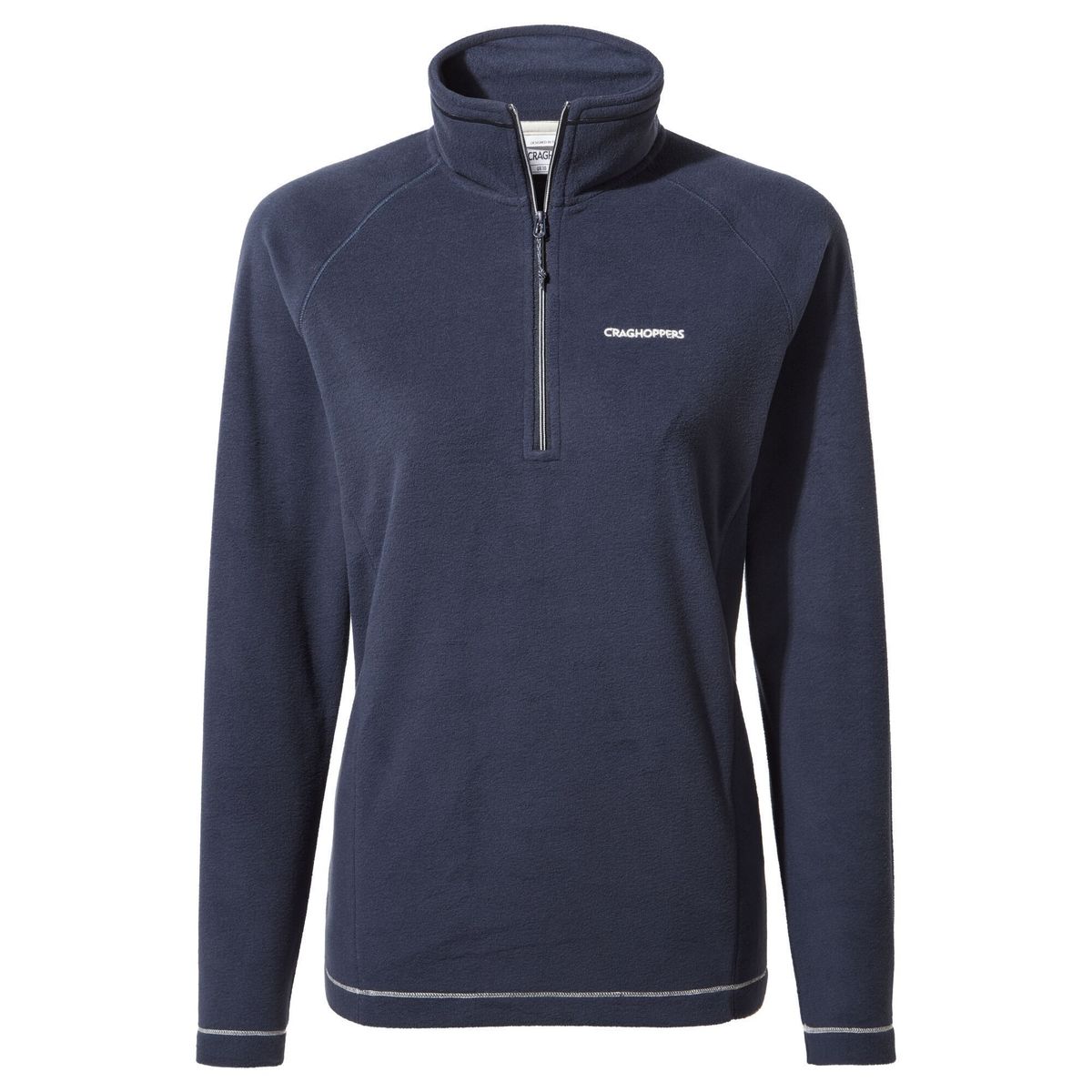 Microfleece-Pullover mit halbem Reißverschluss