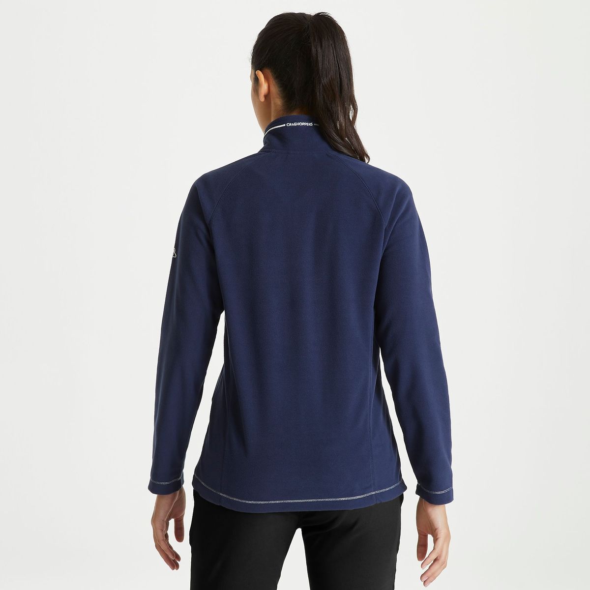 Microfleece-Pullover mit halbem Reißverschluss