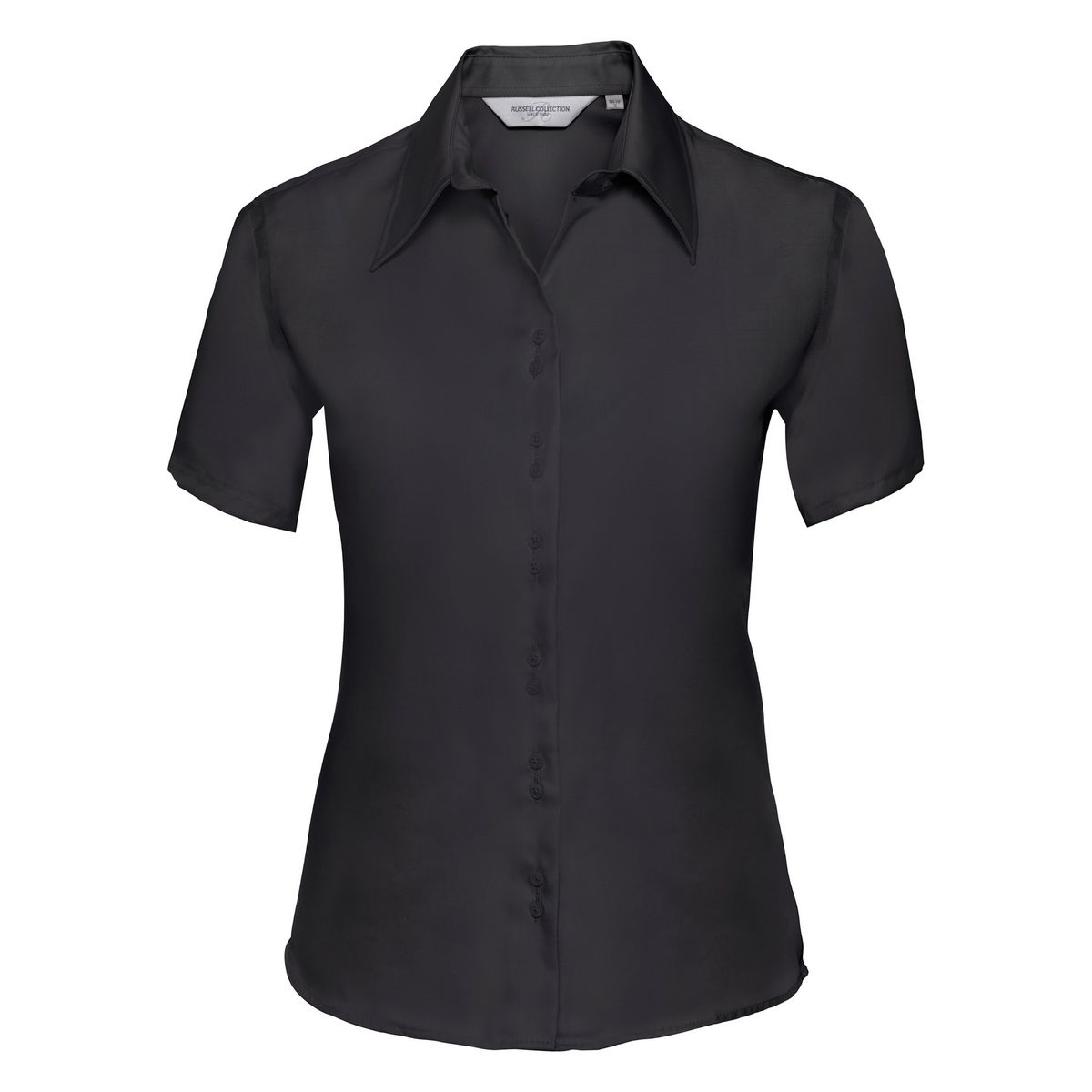 Bügelfreies Kurzarmhemd mit Micro-Twill