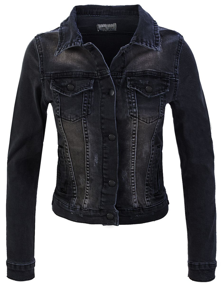 Klassische Jeansjacke mit Waschung