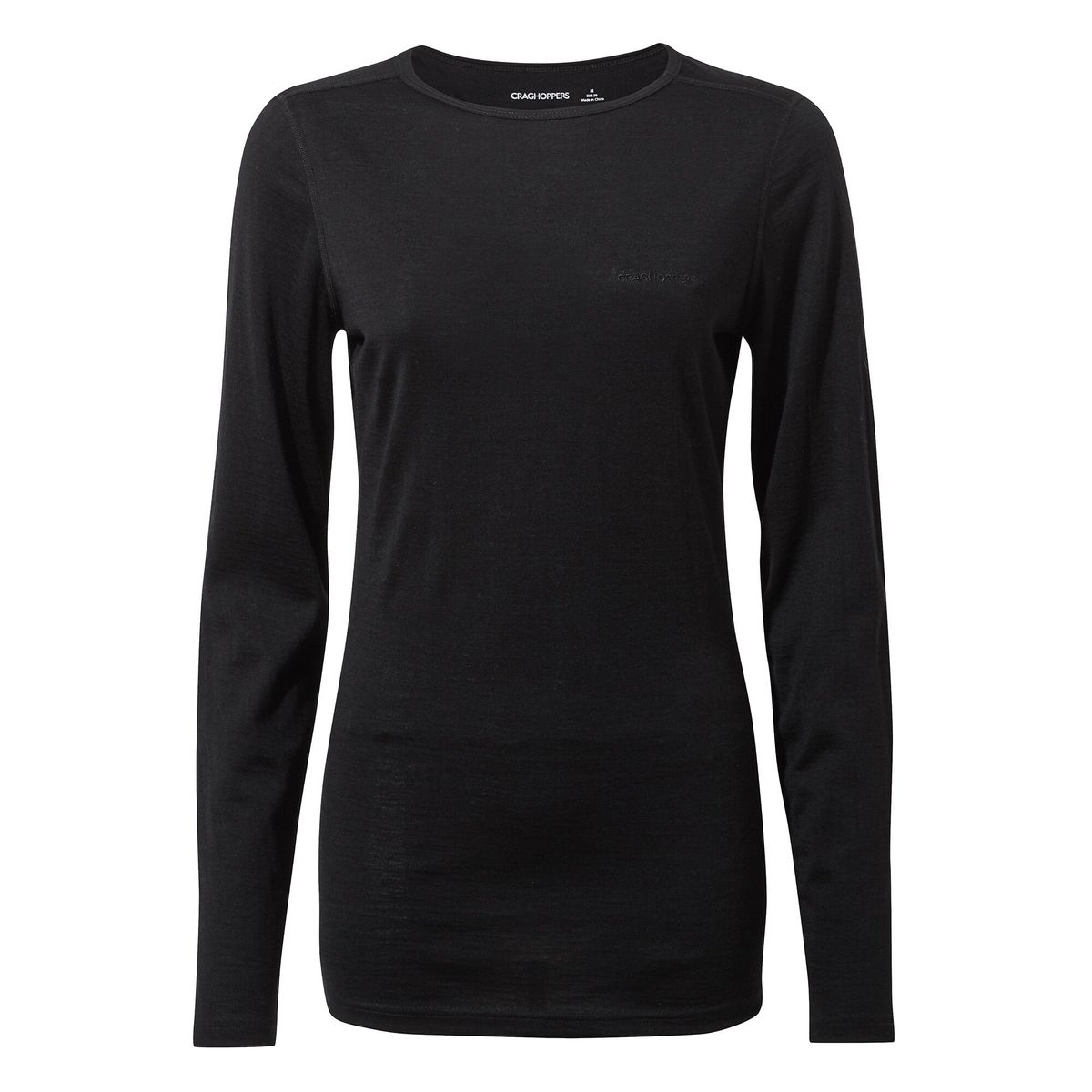 Langarm-Baselayer mit Rundhalsausschnitt