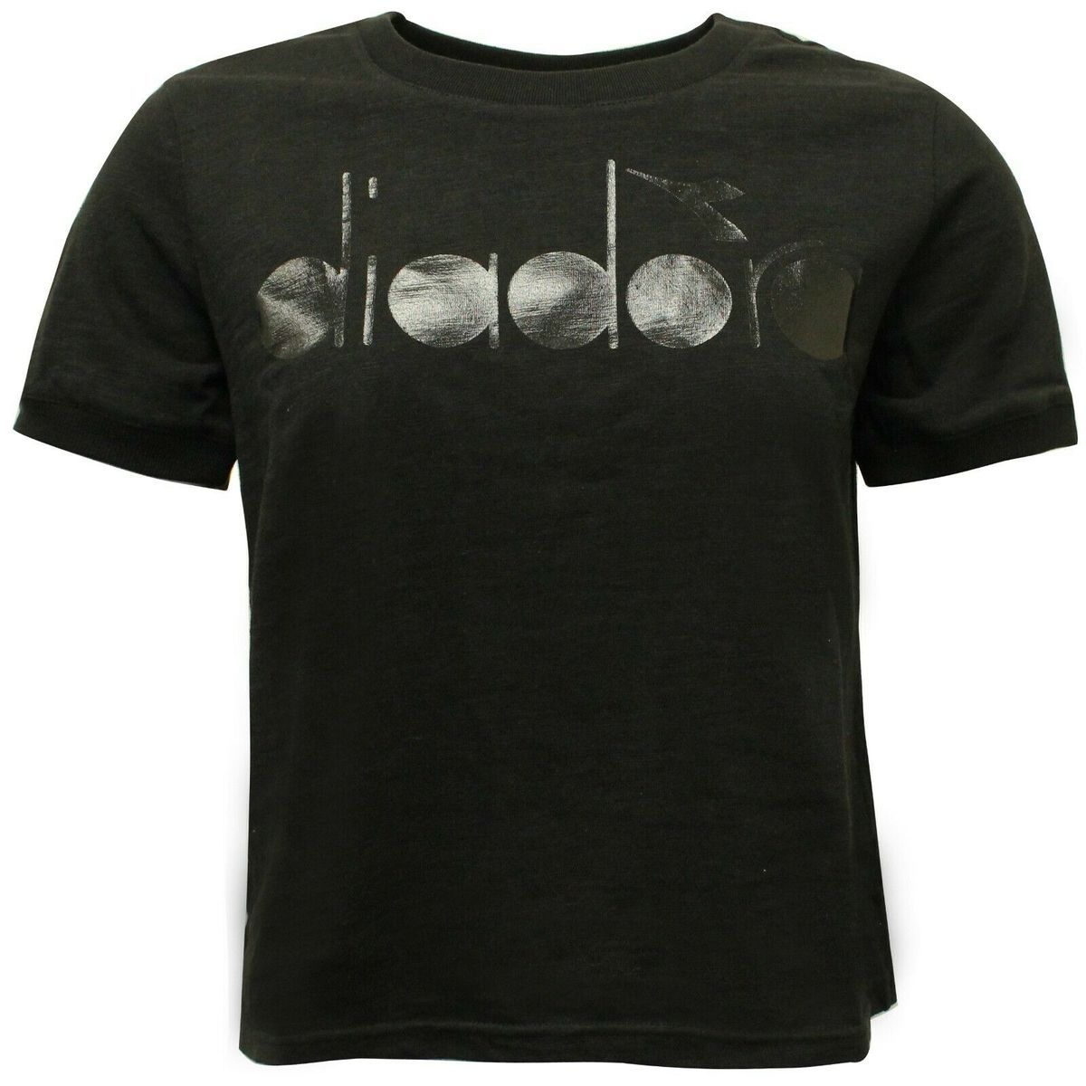 T-Shirt mit Metallic-Logo