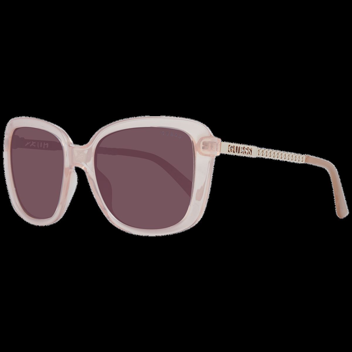 Transparente Quadratische Sonnenbrille mit Farbverlauf