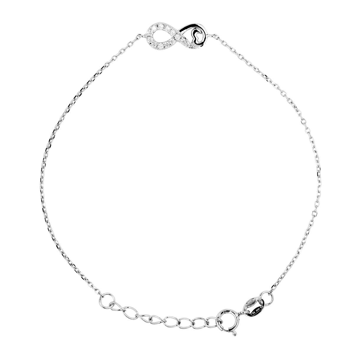 Elegantes Unendlichkeits- und Herzarmband