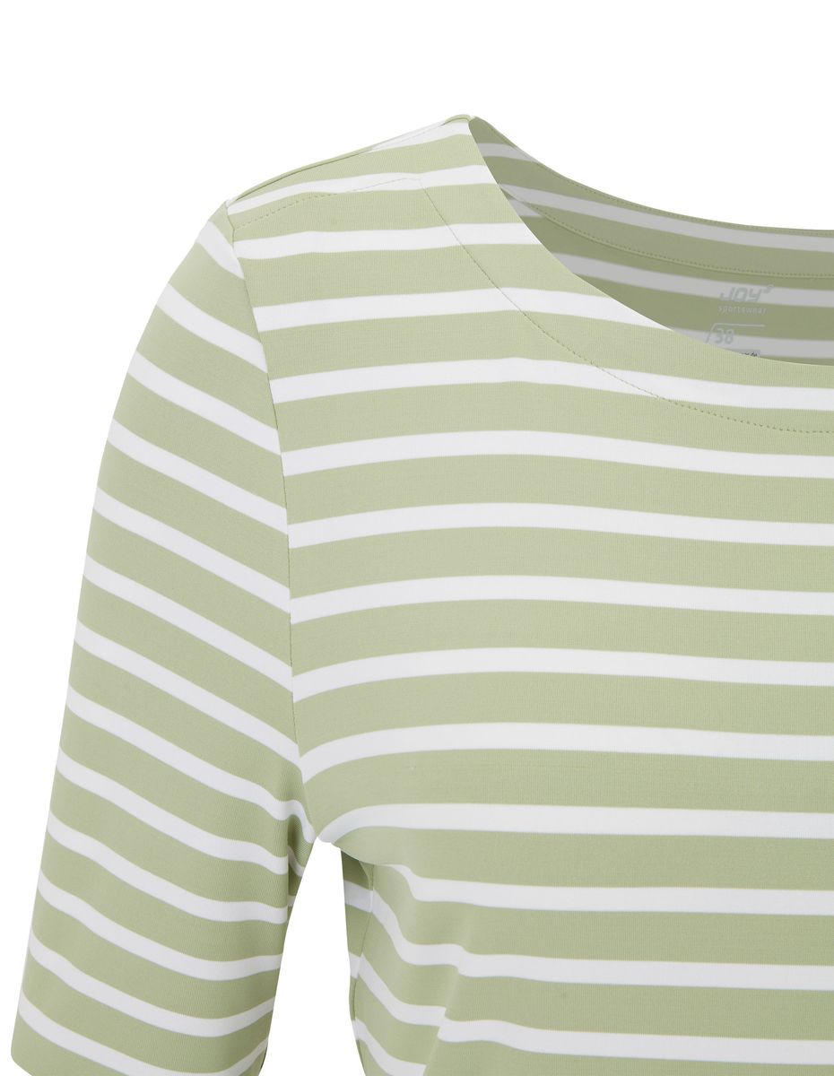 Gestreiftes 3/4-Arm Jersey-Shirt
