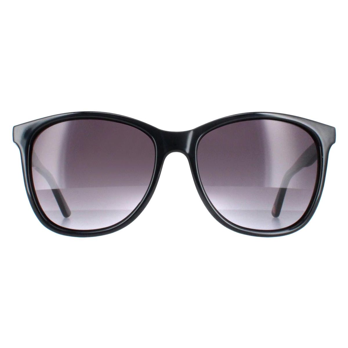 Eckige Sonnenbrille mit floralen Bügeln