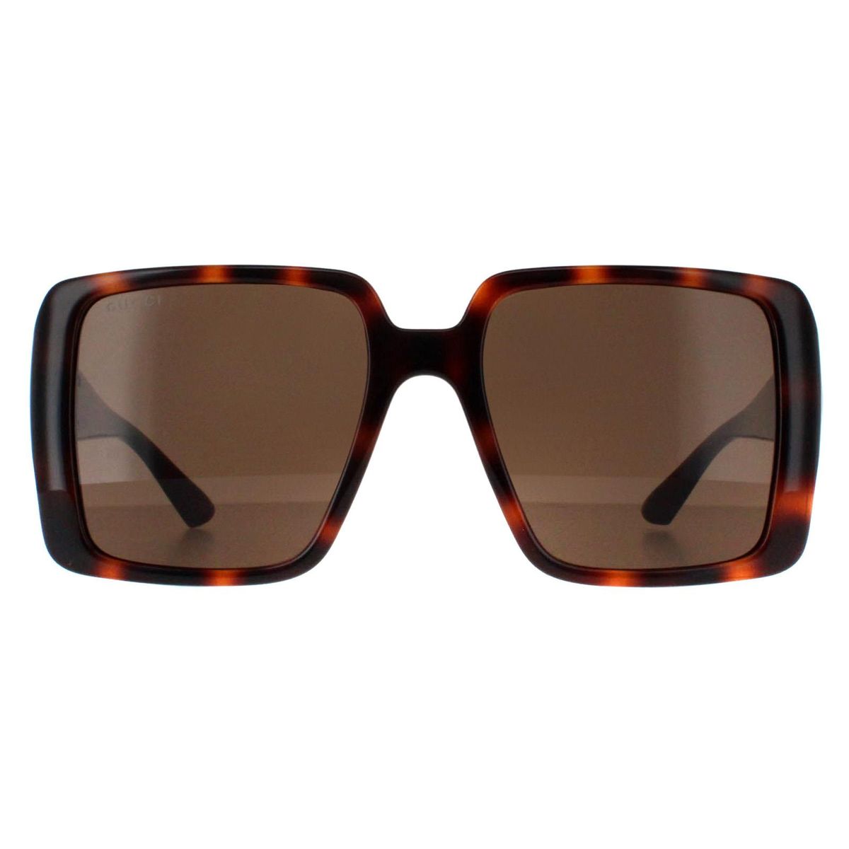 Elegante Übergroße Eckige Logo-Sonnenbrille