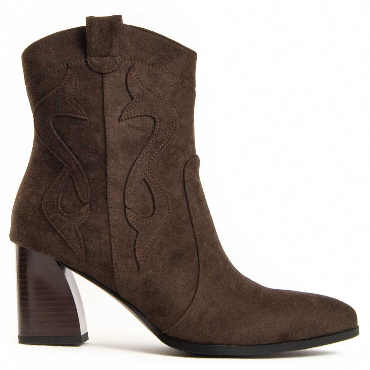 Western-Ankle-Boots aus Wildleder