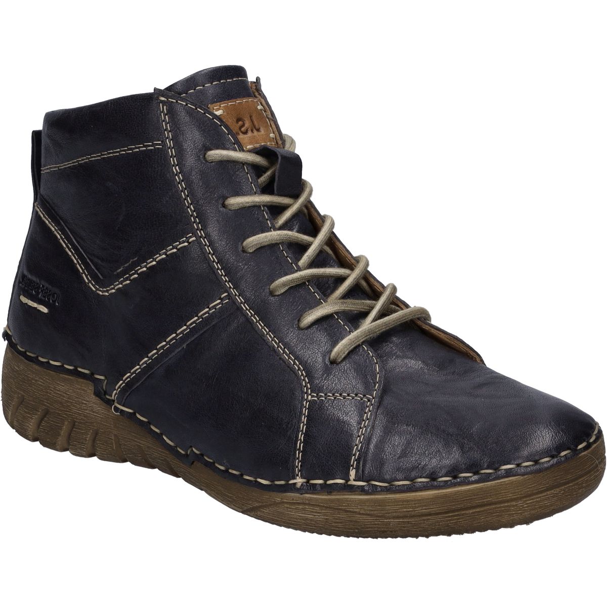 Bequeme handgenähte Lederstiefeletten