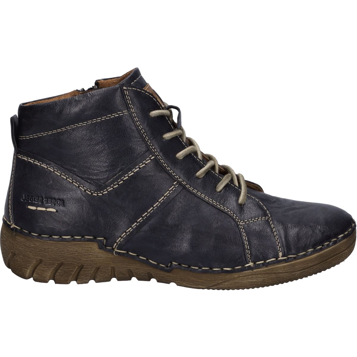 Bequeme handgenähte Lederstiefeletten