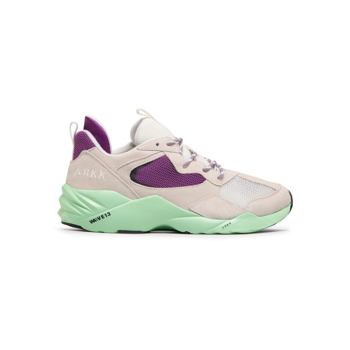 Chunky Sneaker mit Materialmix