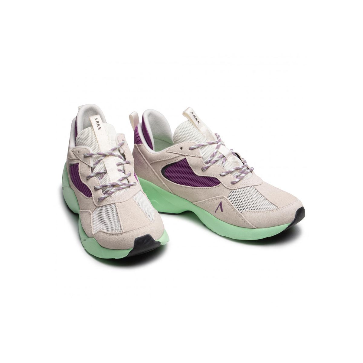 Chunky Sneaker mit Materialmix