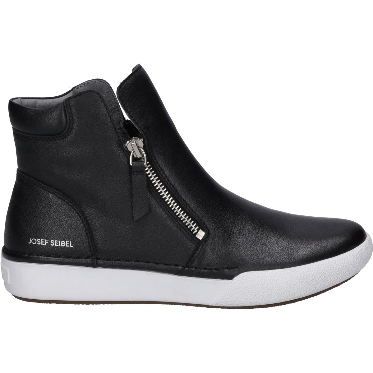 High-Top Leder-Sneaker mit Reißverschluss