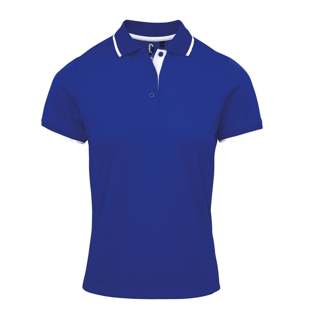 Tailliertes Poloshirt mit Kontrastbesatz