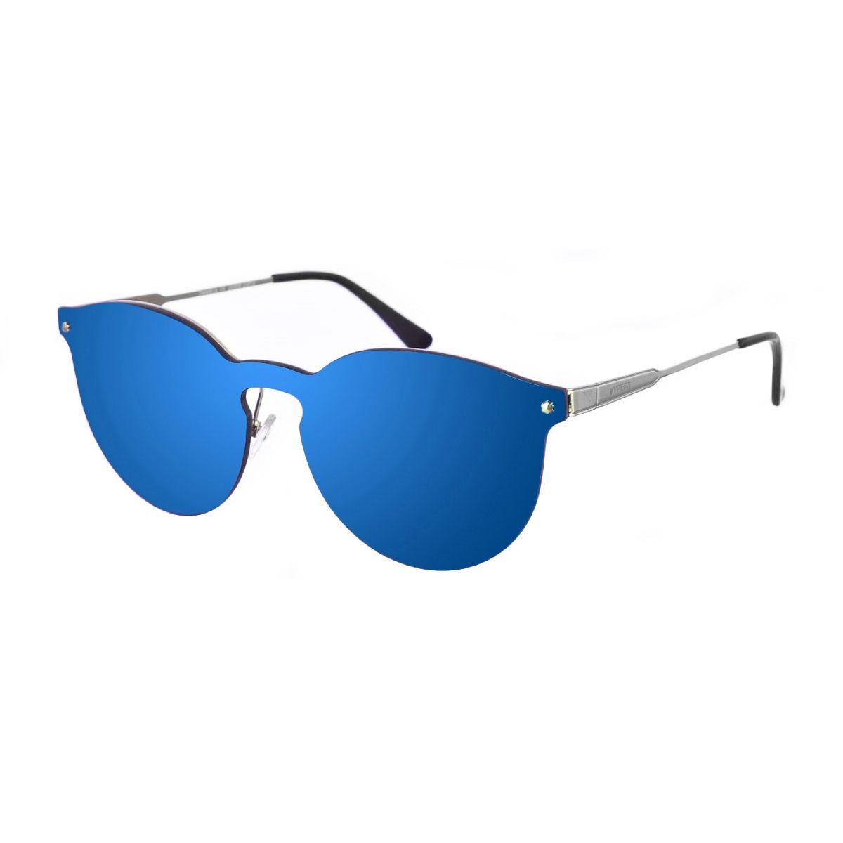 Ovale randlose verspiegelte Sonnenbrille