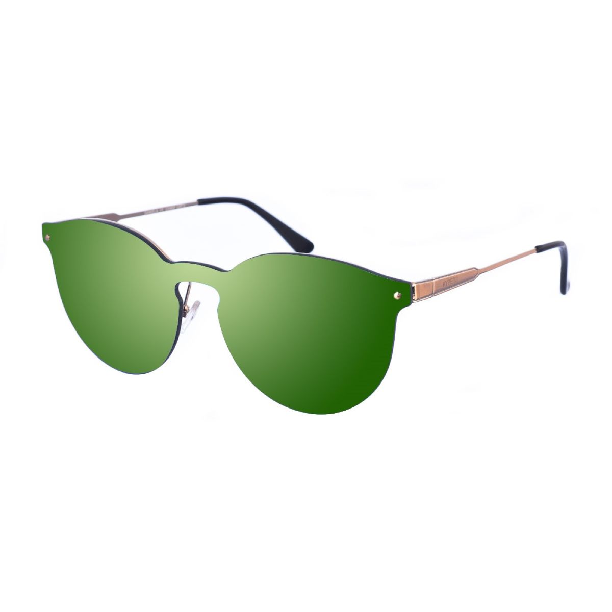Ovale randlose verspiegelte Sonnenbrille