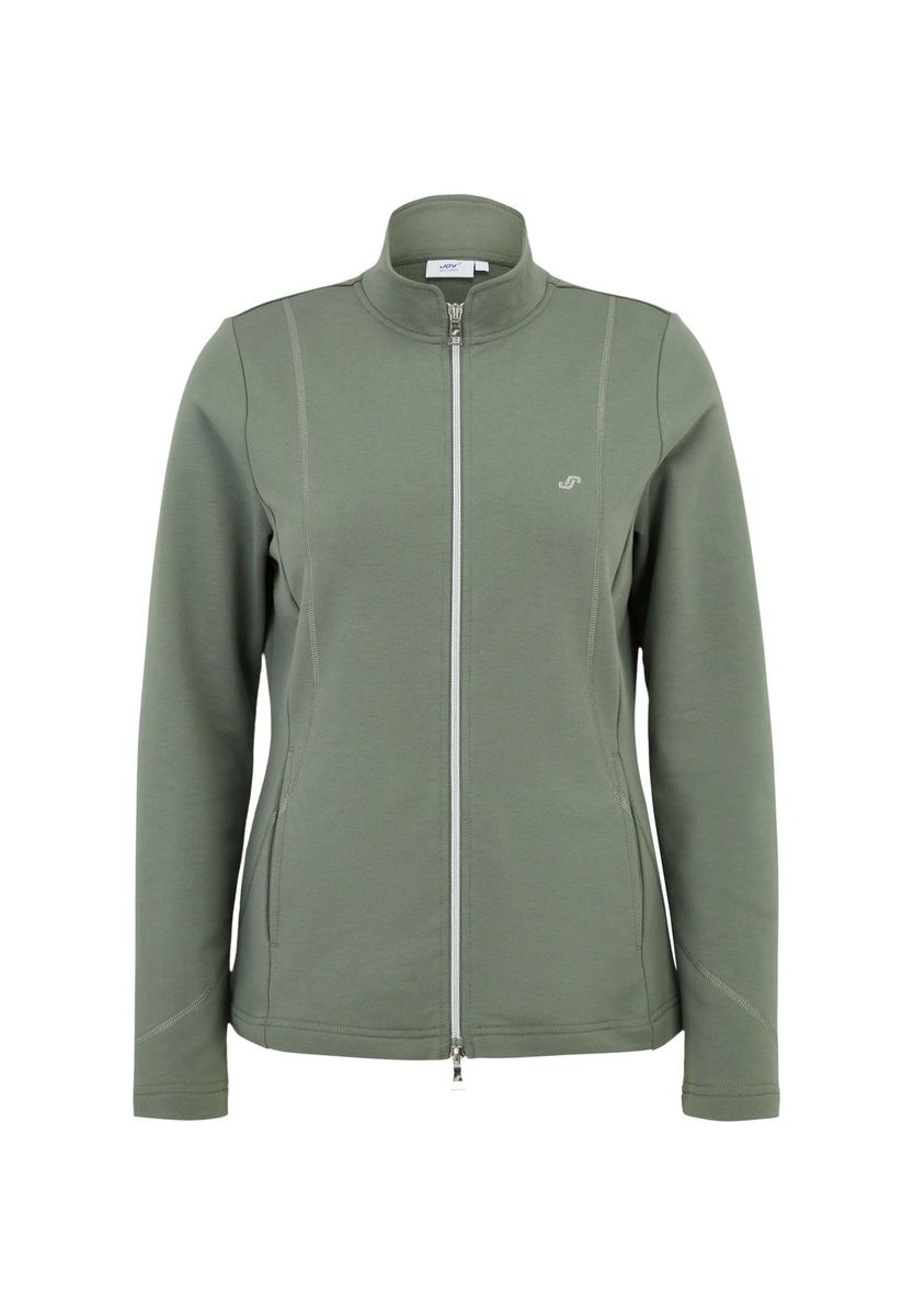 Sportliche Sweatjacke mit Stehkragen