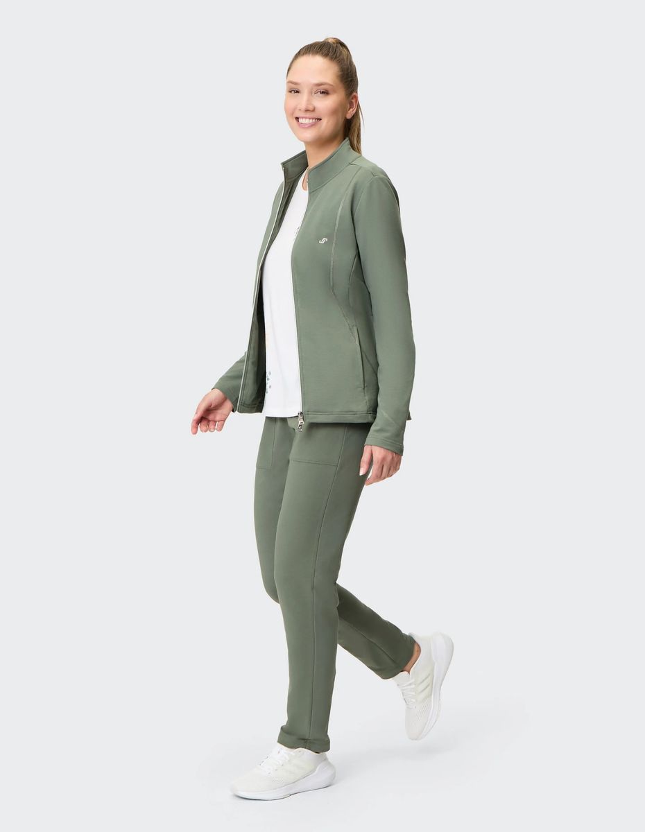 Sportliche Sweatjacke mit Stehkragen