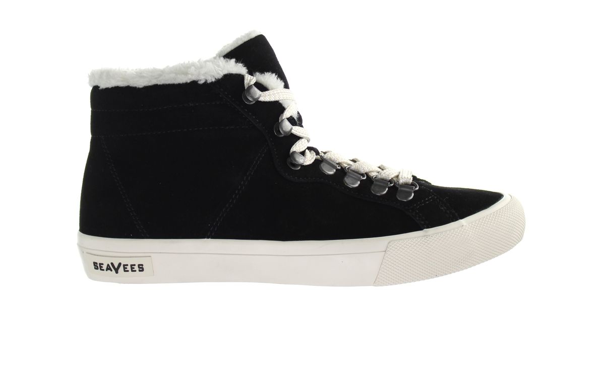 Gefütterte Wildleder High-Top Sneaker