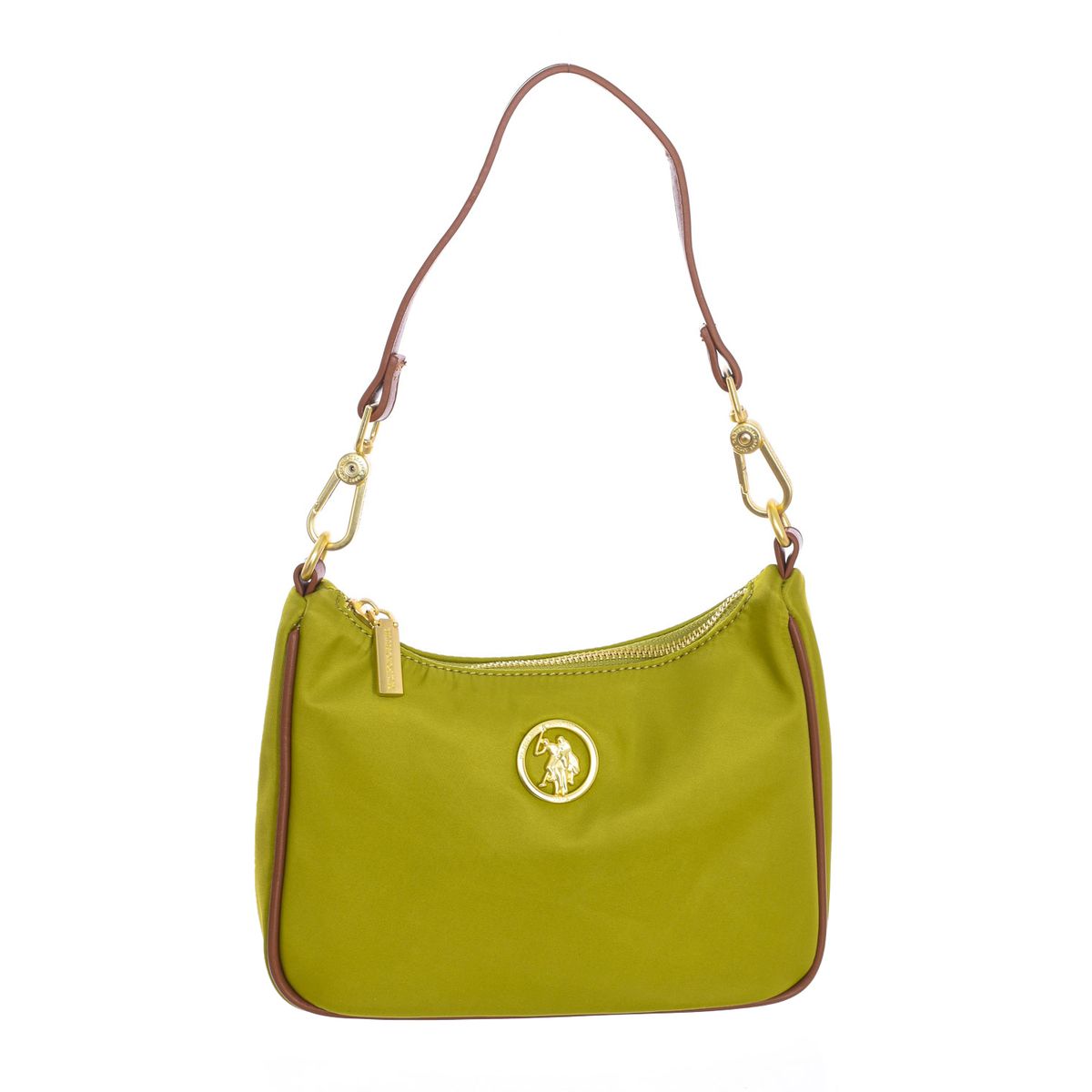Elegante Baguette-Schultertasche aus Nylon