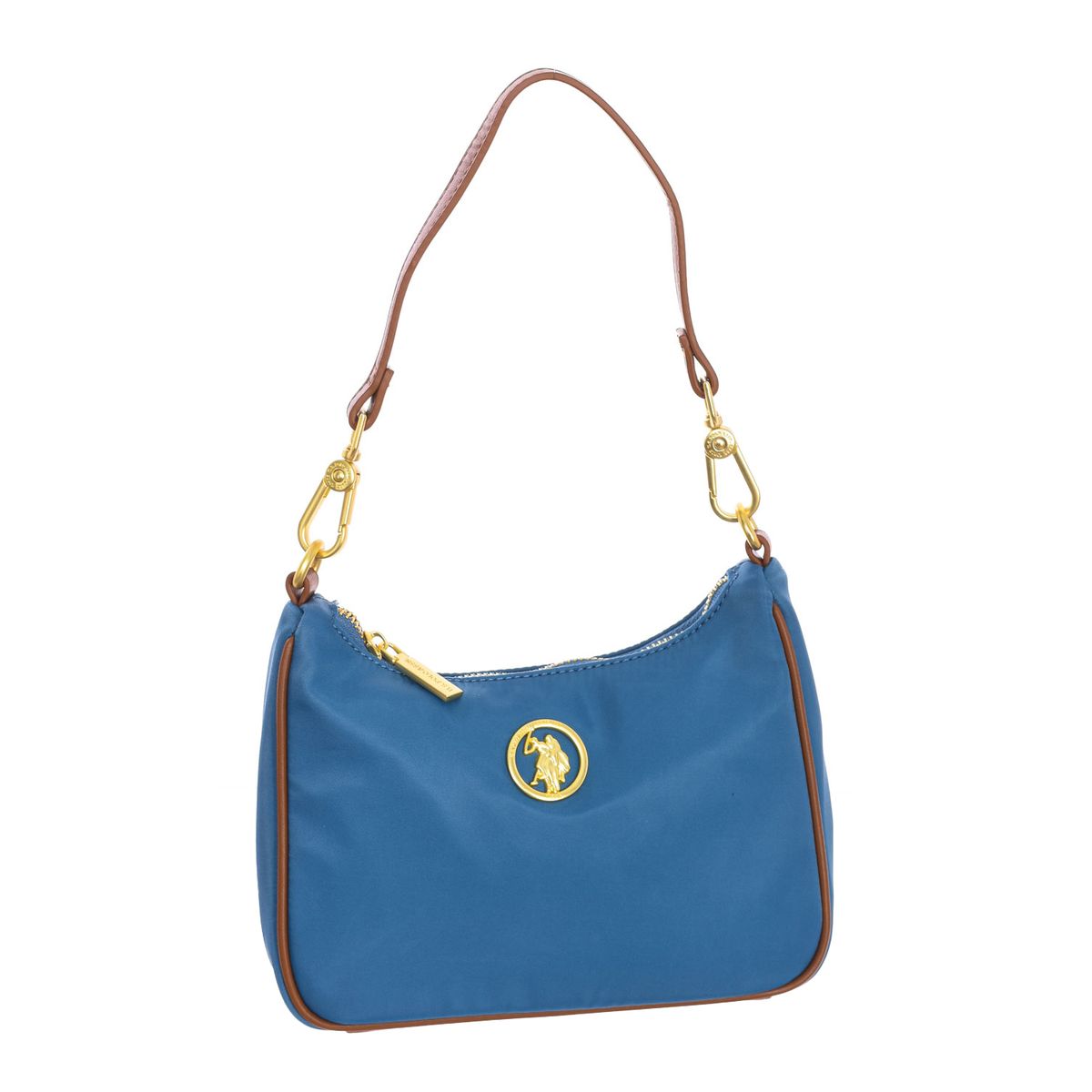 Elegante Baguette-Schultertasche aus Nylon