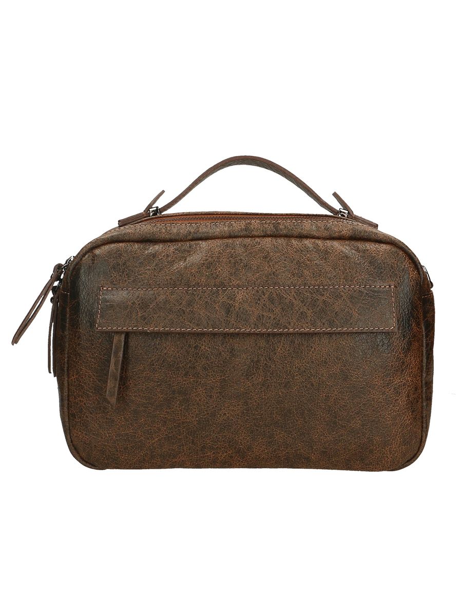Handgefertigte Handtasche aus Distressed-Leder