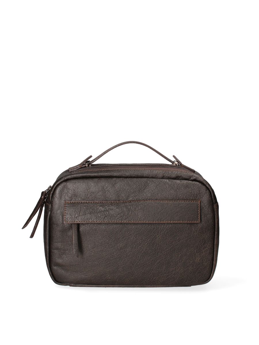 Handgefertigte Handtasche aus Distressed-Leder