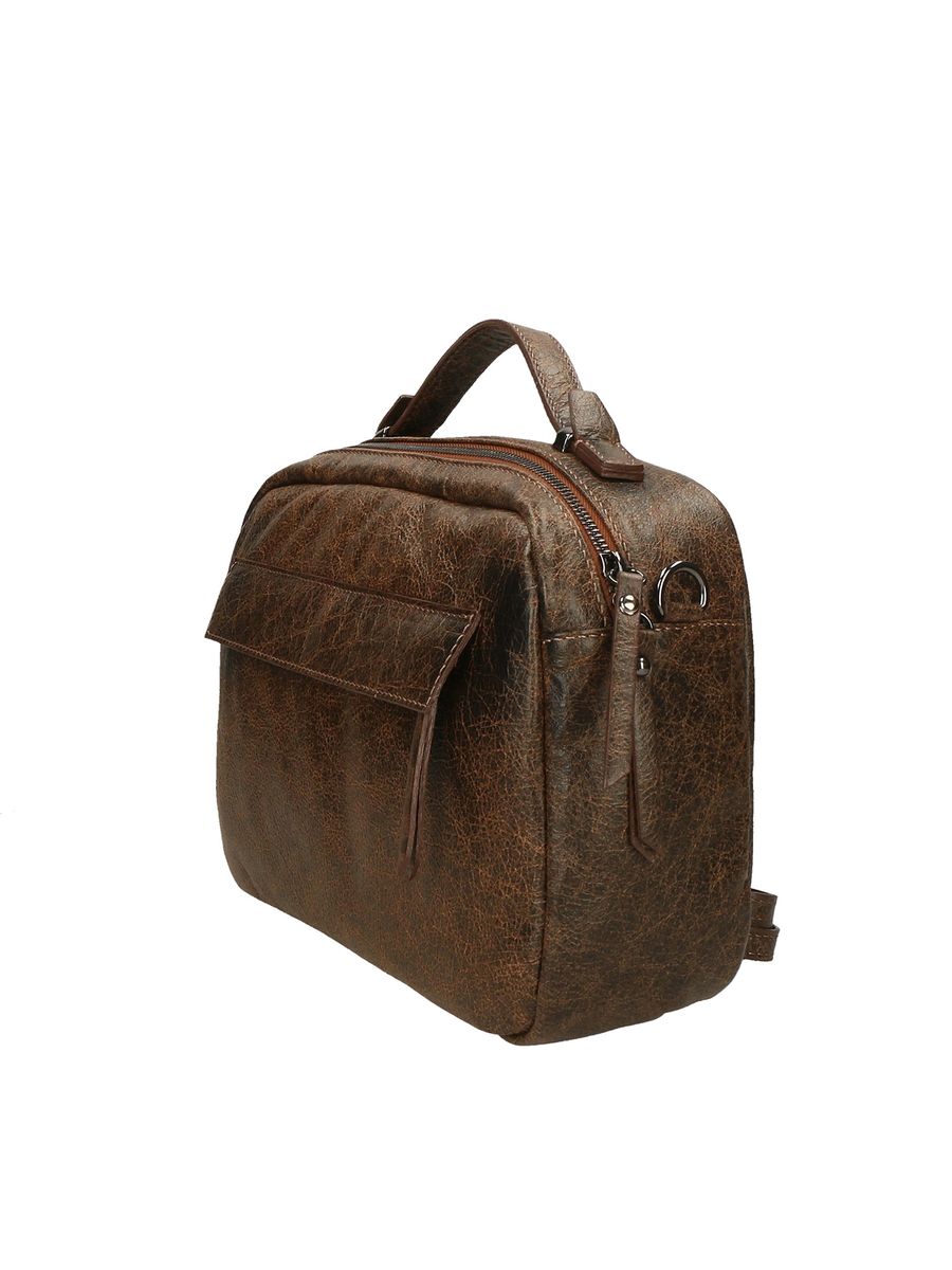 Handgefertigte Handtasche aus Distressed-Leder
