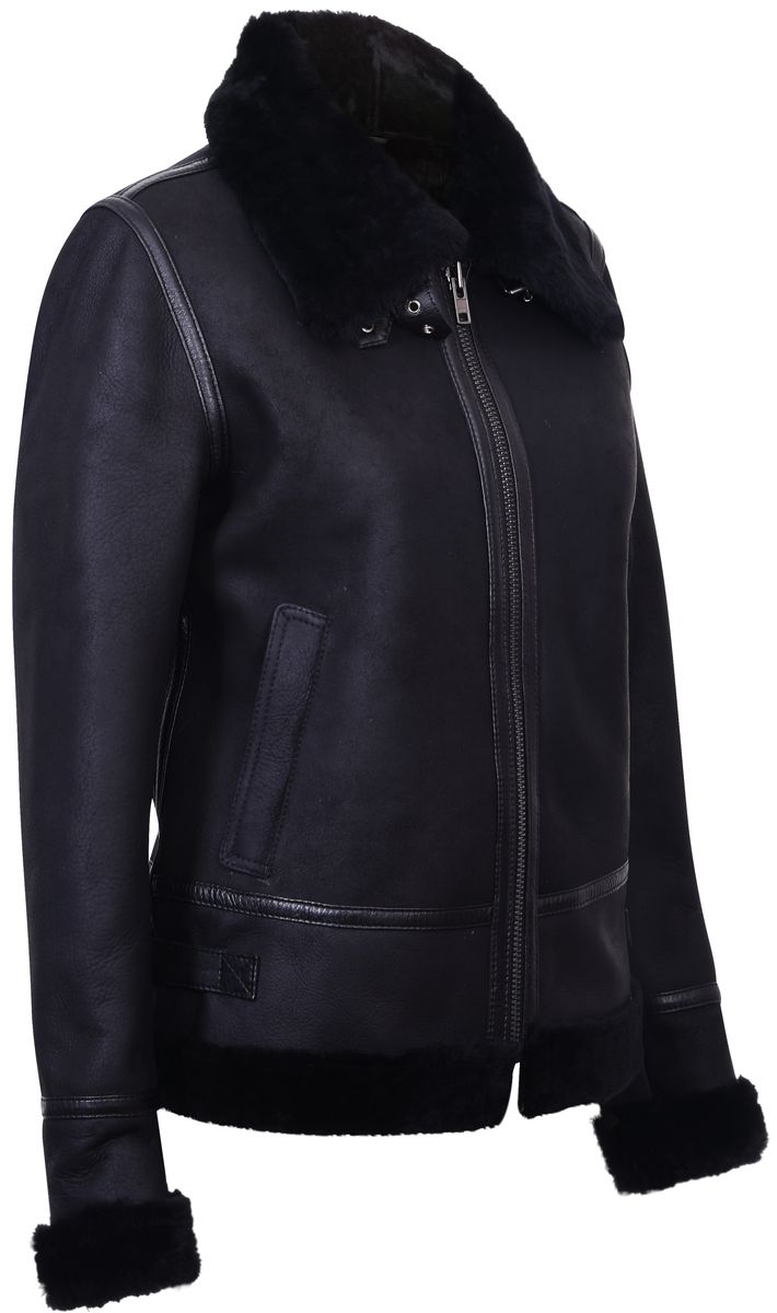 Premium B3 Schaffell-Fliegerjacke